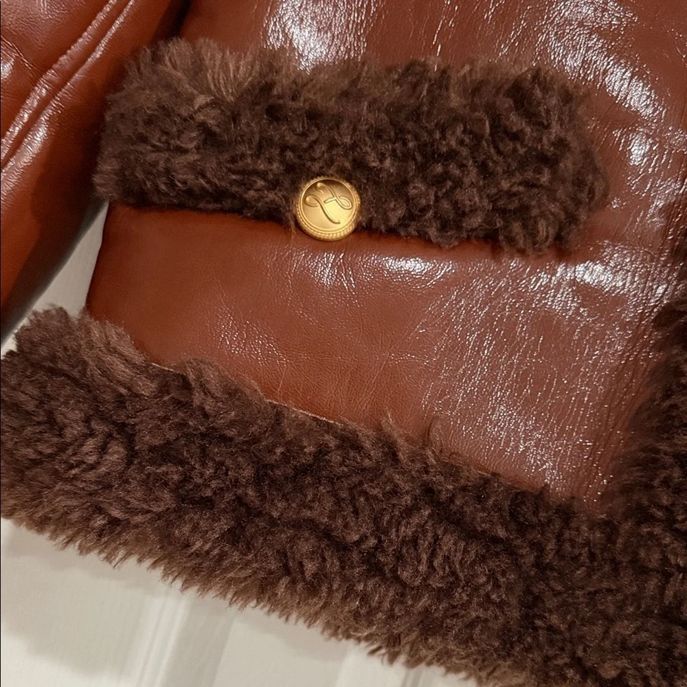 L'Academie Brown Teddy Jacket - Picture 3 of 4